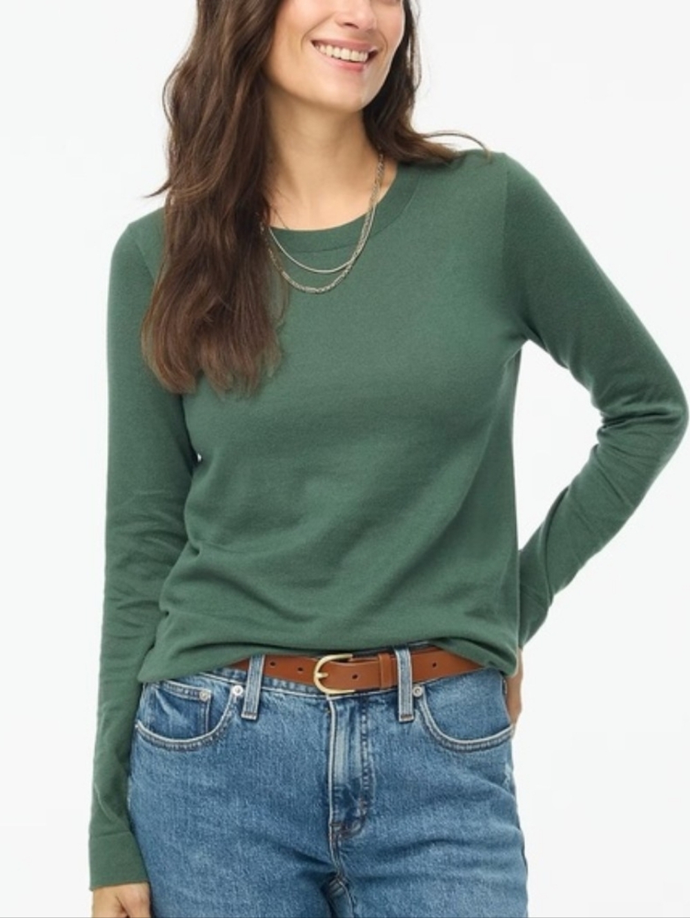 J. Crew Cotton Teddie Crewneck Sweater